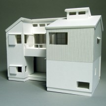 高円寺の家1：50白模型