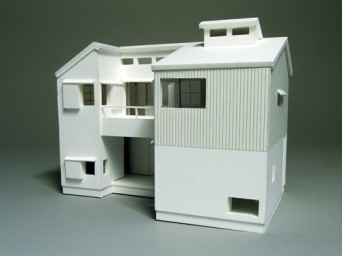 木組みの家「高円寺の家」1:50白模型