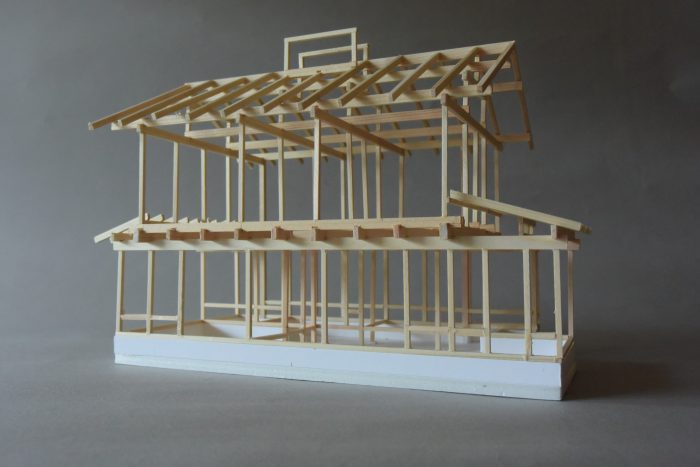 浜田山の家Ⅲ木組の模型